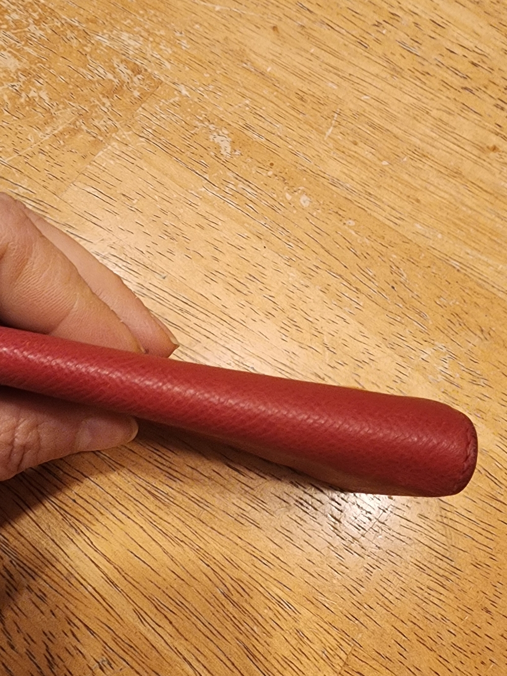 red Hermès leather key case - Picture 5 of 11